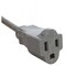 Ac Works SJTW Extension Cord, 18 AWG, Indoor, 18/3, 1 Outlets, 5-15R, Gray, PVC, 5-15P, 6.5 ft MDC515PR-LN - alternate 3